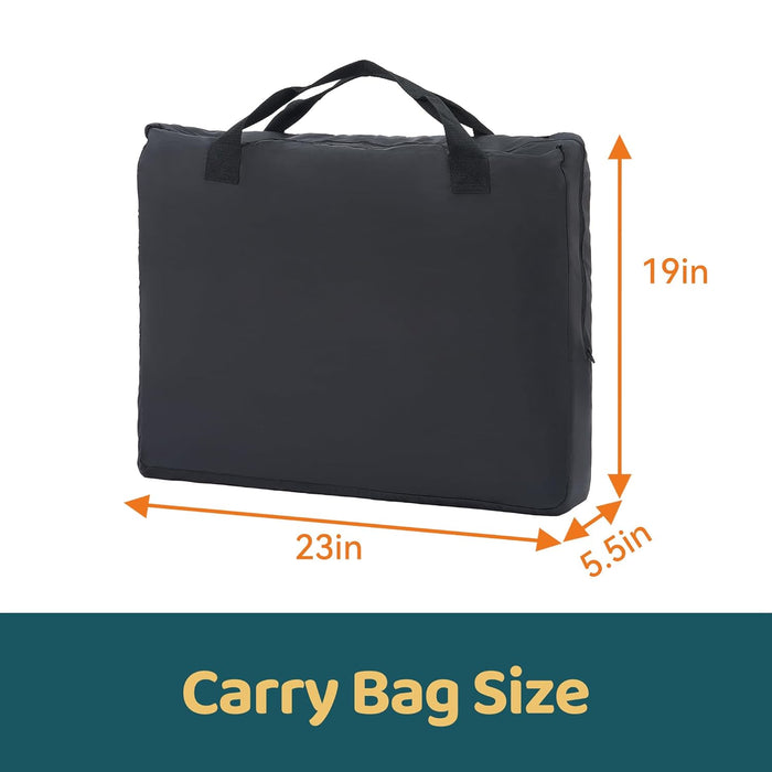 Pamo Babe Travel Crib Lightweight Baby Playard with Mattress Compact Play Yard with Detachable Legs - new