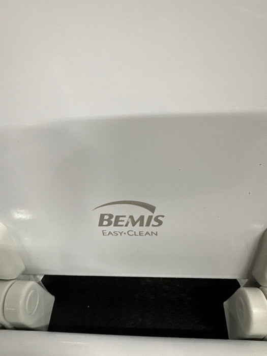 BEMIS 500EC 390 Toilet Seat with Easy Clean & Change Hinges, 1 Pack Round, Cotton White - open_box