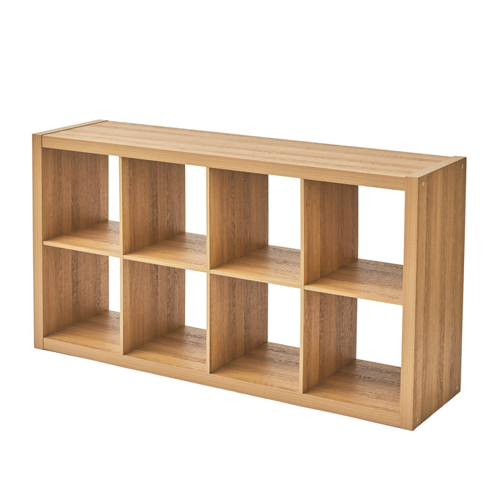 Better Homes & Gardens 8 Cube Storage Organizer, Light Honey - new