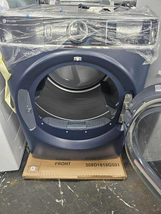 GE Profile 7.8 cu. ft. vented Gas Dryer in Sapphire Blue with Steam and Sanitize Cycle, ENERGY STAR - new