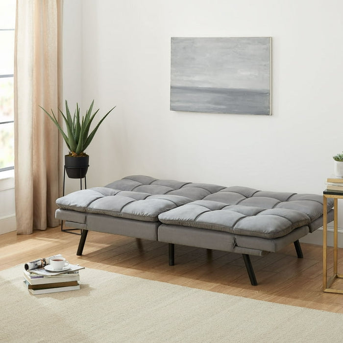 Mainstays Memory Foam Futon with 72" Grey - new