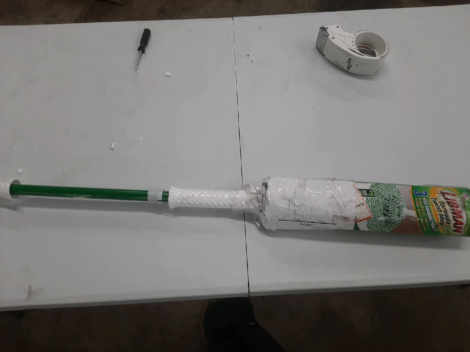 Libman Microfiber Wonder Mop Green and White Steel Handle. - open_box
