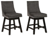 Tallenger Dark Gray UPH Swivel Barstool (Priced Per Item, Must Order 2, 4, 6, or 8)