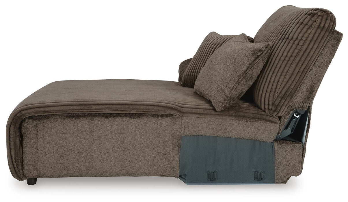 Top Tier Chocolate Top Tier 4-Piece Reclining Sectional with Chaise