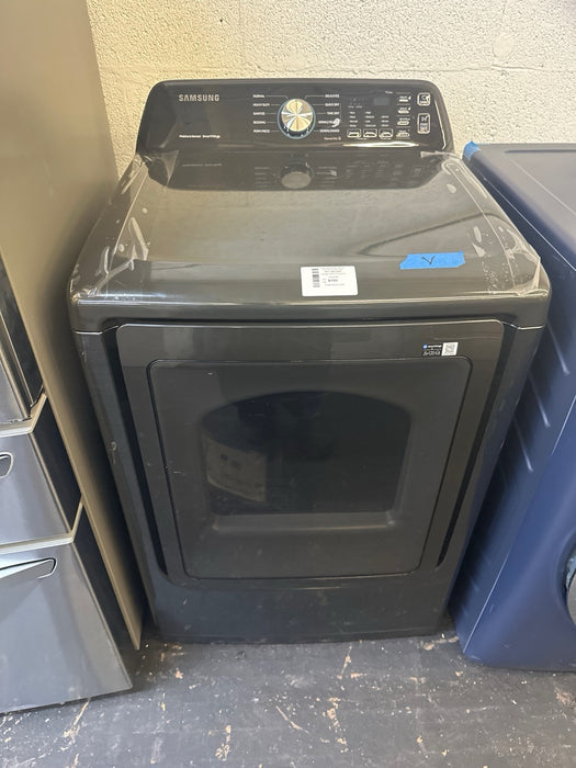 Samsung - 7.4 Cu. Ft. Smart Electric Dryer with Sensor Dry - Black - new