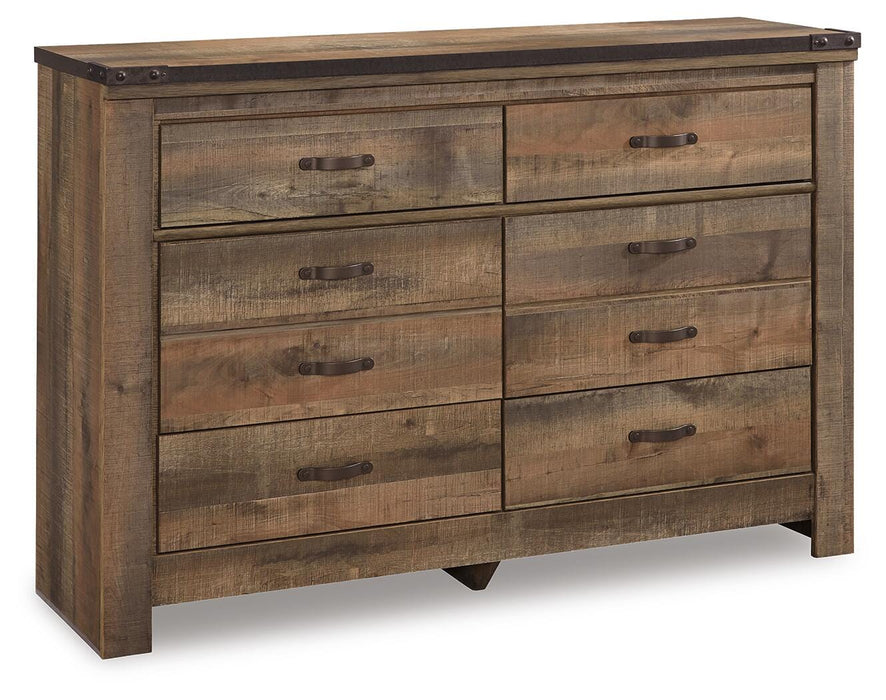 Trinell Brown Six Drawer Dresser