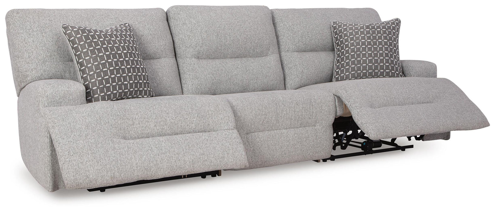 Acklen Place Pewter Acklen Place 3-Piece Power Reclining Sectional Sofa
