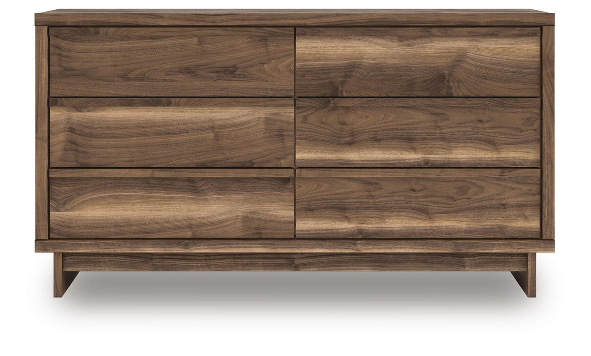 Zadilyn Brown Six Drawer Dresser