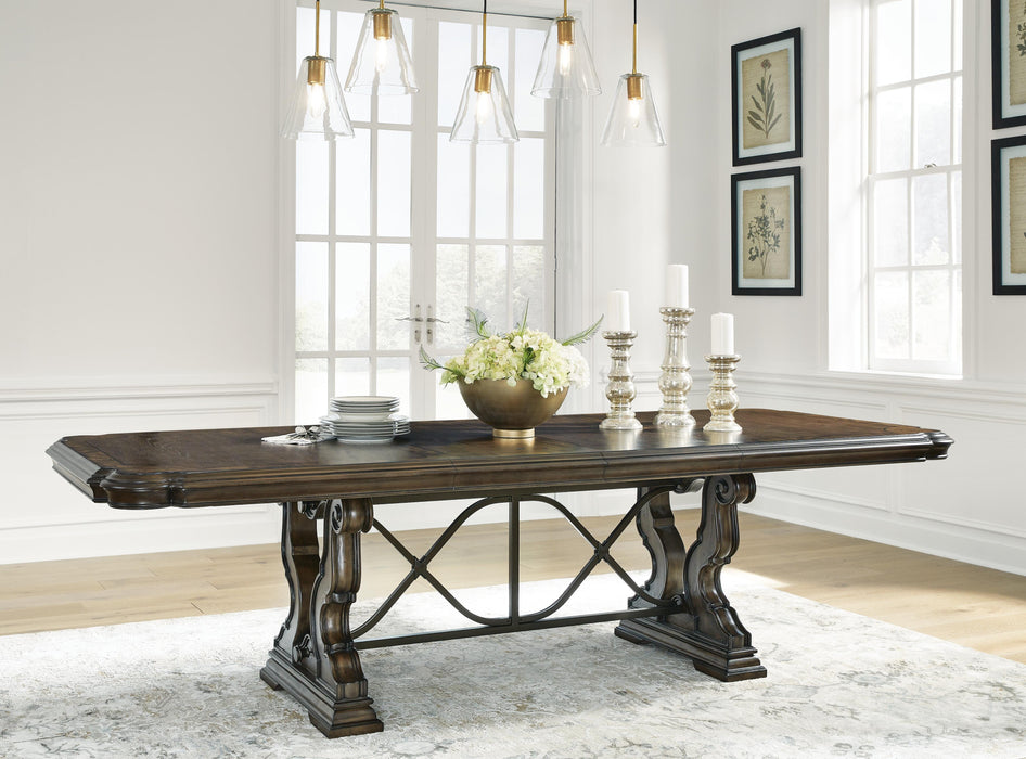 Maylee Dark Brown Maylee Dining Extension Table