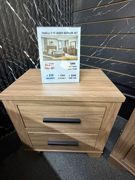 Panelli 5 Pc Queen Bedroom Set w/ Chest - new