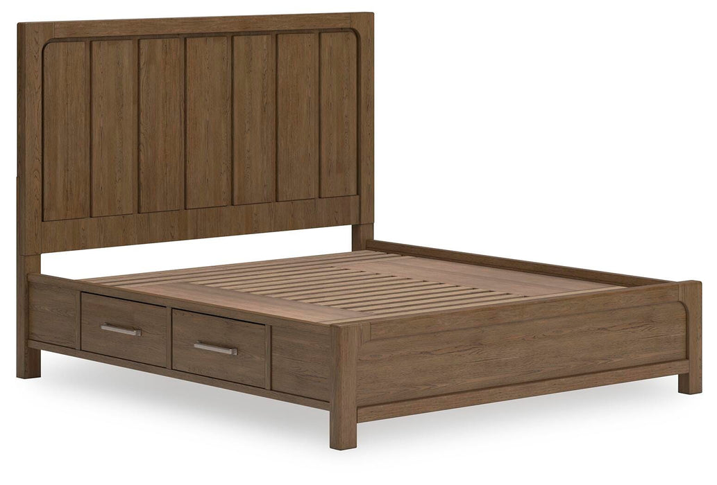 Cabalynn Light Brown Cabalynn King Panel Bed with Storage
