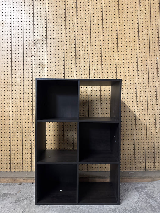 Mainstays 6 Cube Storage Organizer, Espresso - new