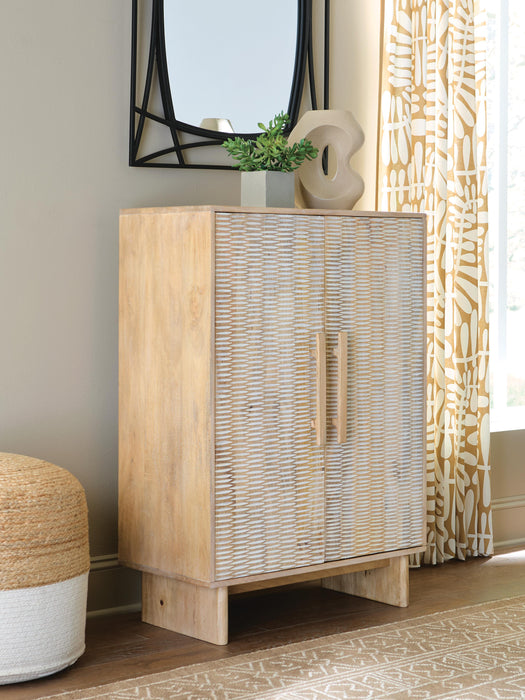 Dallinbury Natural/White Wash Accent Cabinet