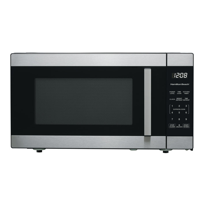 Hamilton Beach 1.6 Cu ft Sensor Cook Countertop Microwave Oven in Stainless Steel, New - new