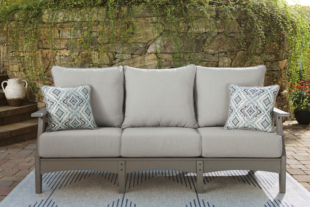 Visola Gray Sofa with Cushion