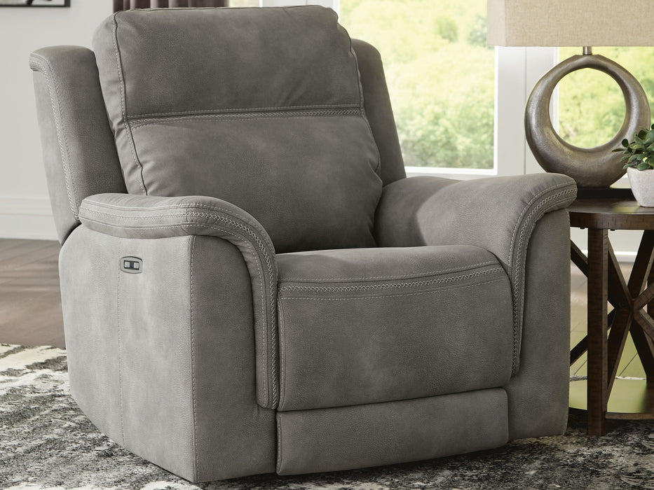 Next-Gen Durapella Slate PWR Recliner/ADJ Headrest