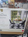 2pk Copley Dining Chairs Faux Leather Midnight Black - Threshold™: Upholstered, Metal Legs, Mid-Century Modern