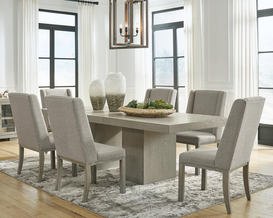 Fawnburg Gray Fawnburg Dining Table and 6 Chairs