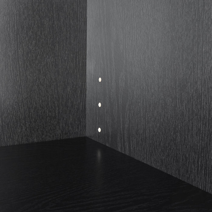 Mainstays Framed 3-Shelf Bookcase with Adjustable Shelves, True Black Oak - new