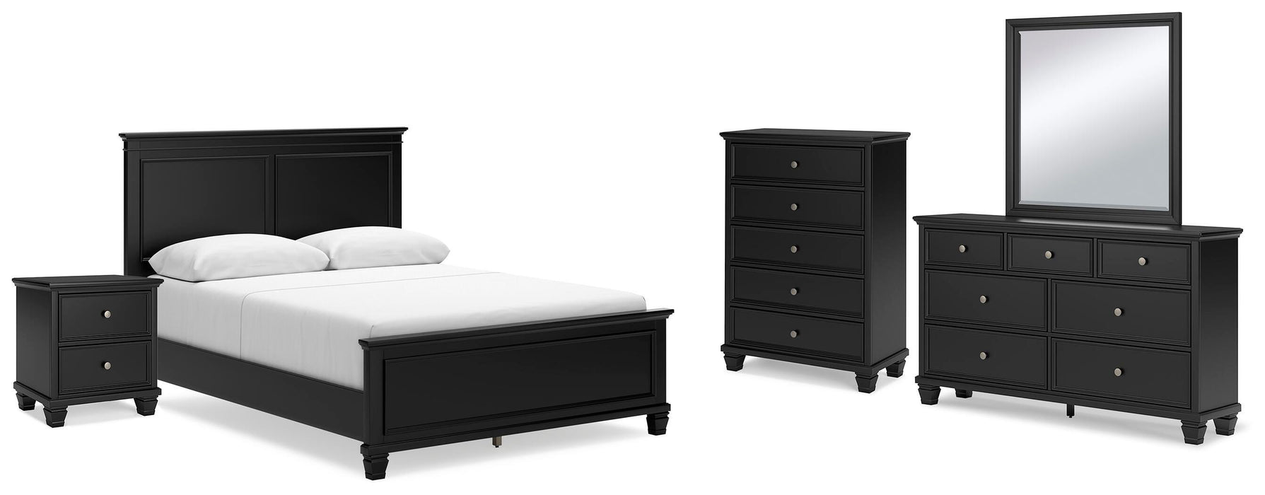 Lanolee Black Bedroom Collection