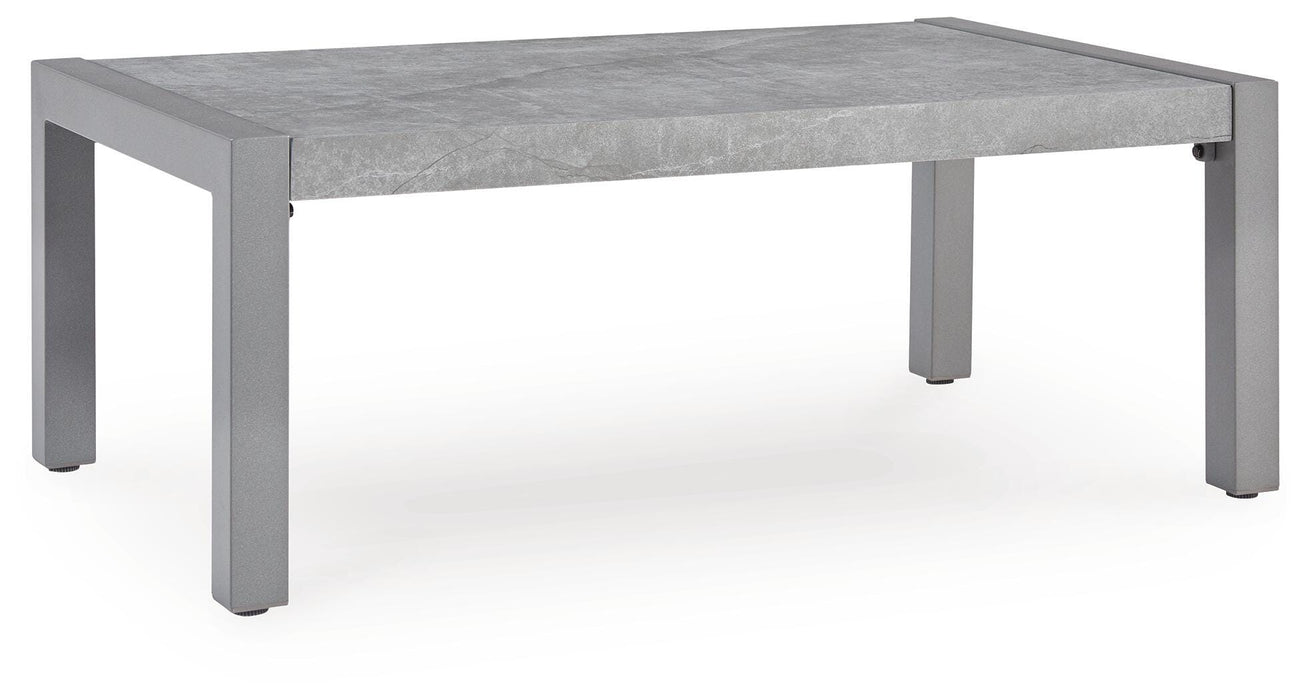 Moonlight View Gray Rectangular Cocktail Table