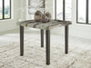 Jazmore Dark Brown/Beige Square DRM Counter Table