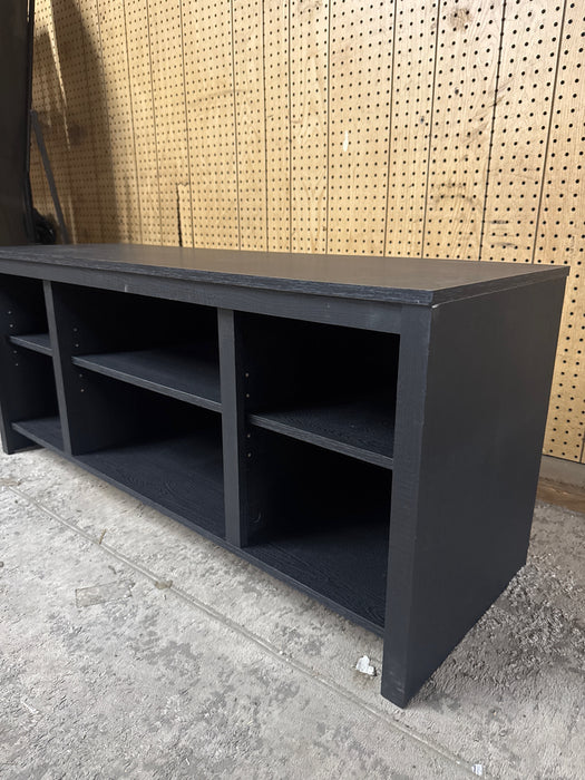 Mainstays Parsons TV Stand for TVs up to 50", Black Oak - new