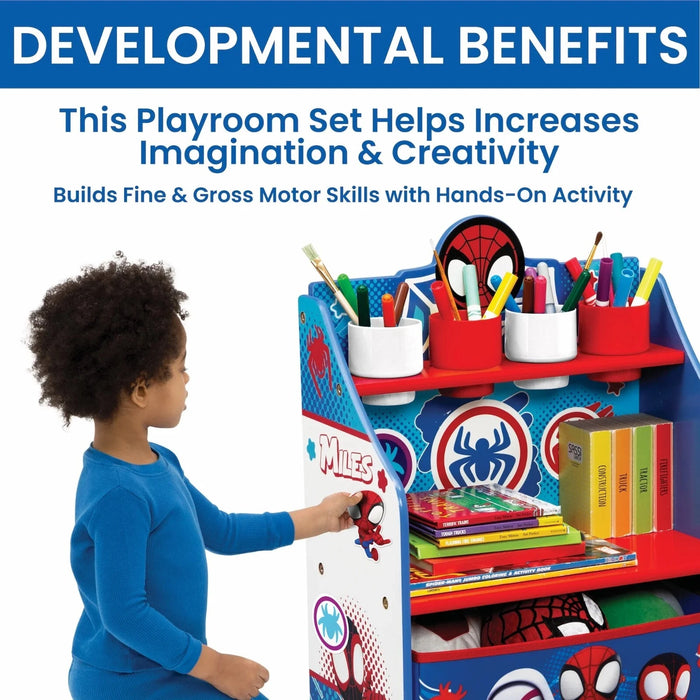 Spidey and His Amazing Friends 3-Piece Art & Play Toddler Room-In-A-Box by – In - open_box