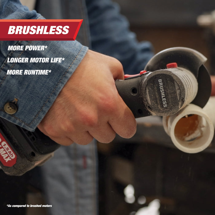 Hyper Tough 20V Max Brushless Cordless Cut-Off Tool with 1.5Ah Lithium-Ion Battery and Charger - use_like_new