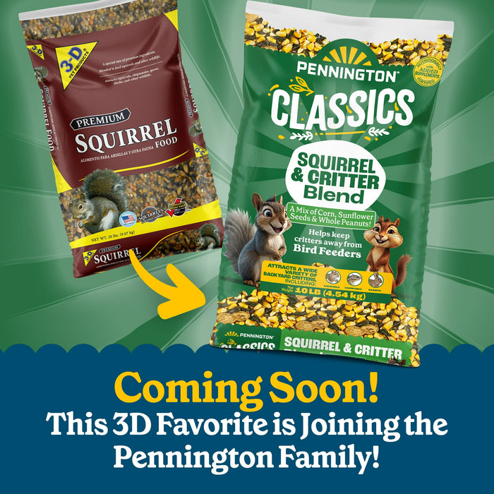 3-D Pet Products Premium Squirrel and Wildlife Food, 20 lb., Dry, 1 Pack - new