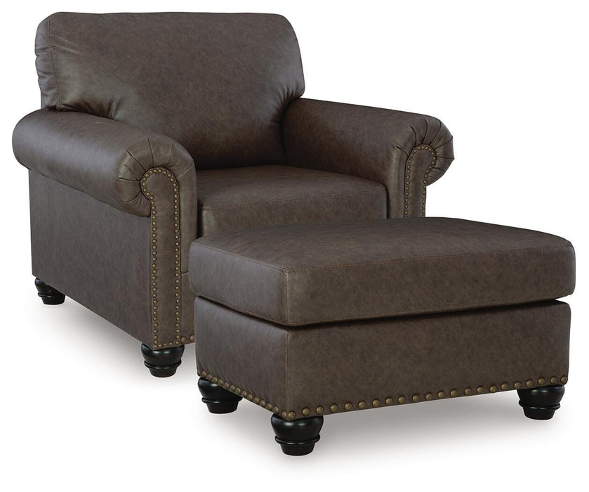 Roxmere Umber Roxmere Chair and Ottoman