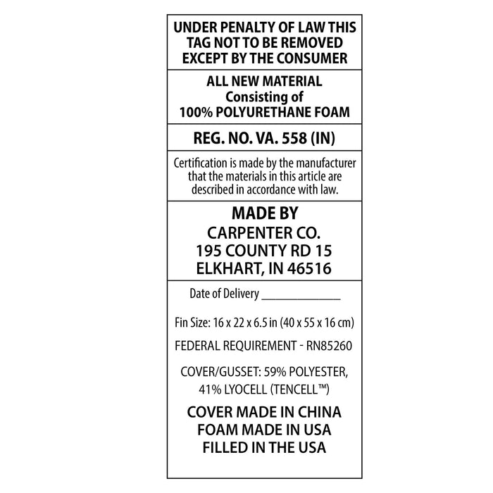 Allswell Serene Foam Bed Pillow with TENCEL Cover, Standard/Queen - new