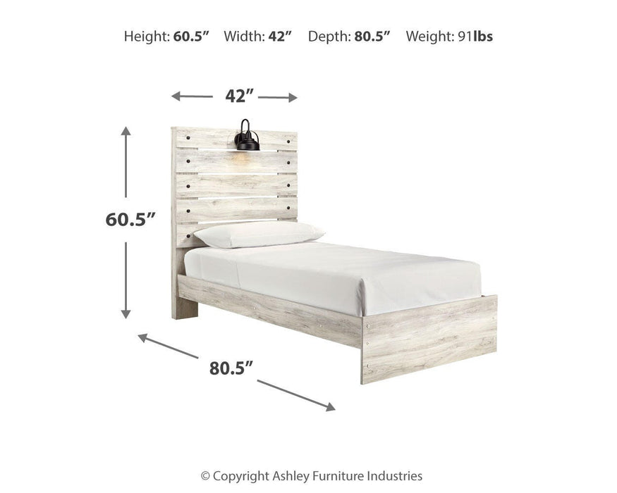 Cambeck Whitewash Cambeck Twin Panel Bed