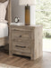 Keithland Brown Two Drawer Night Stand