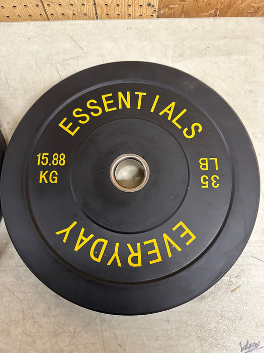 BalanceFrom Olympic Bumper Plate Weight Plate, 25 lbs Pair Black - new