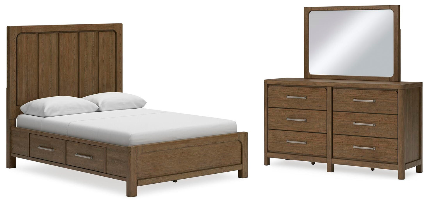 Cabalynn Light Brown Panel Storage Bedroom Collection