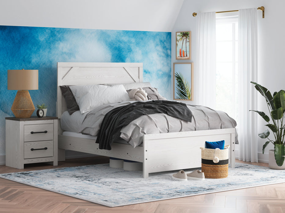 Gerridan White/Gray Gerridan Full Panel Bed