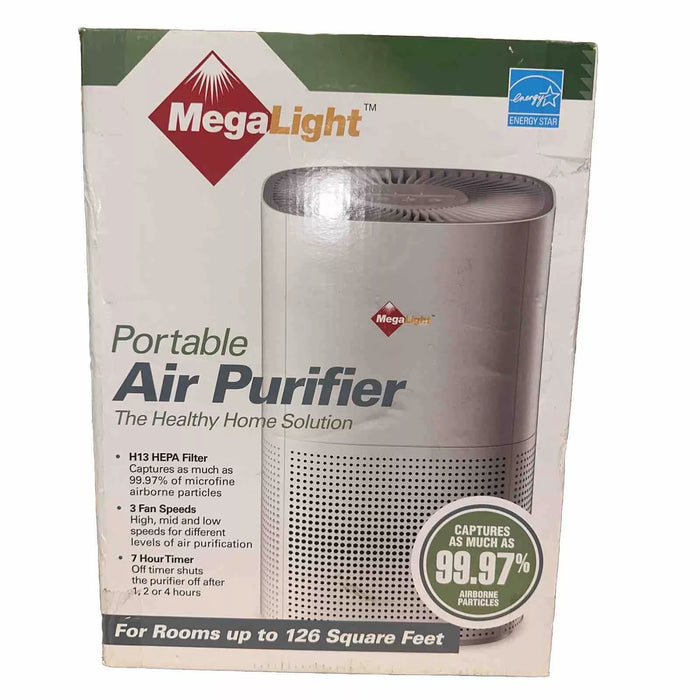 Megalight Portable Air Purifier Small (126 square feet) - new
