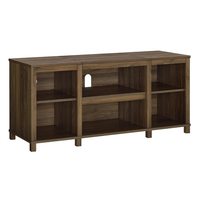Mainstays Parsons TV Stand for TVs up to 50", Canyon Walnut - new
