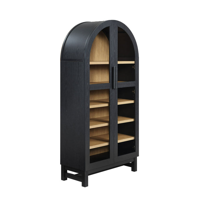 Better Homes & Gardens Juliet Arch Cabinet, Black Finish, Box 1 of 2 - open_box