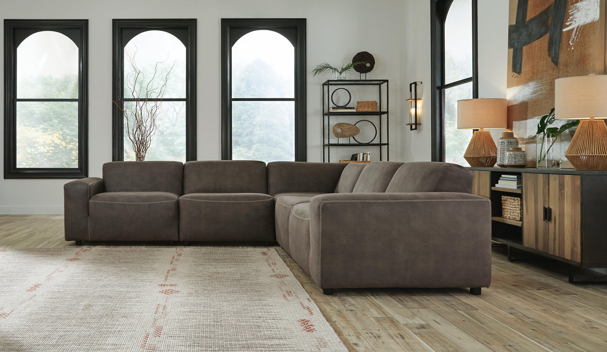 Allena Gunmetal Allena 5-Piece Sectional