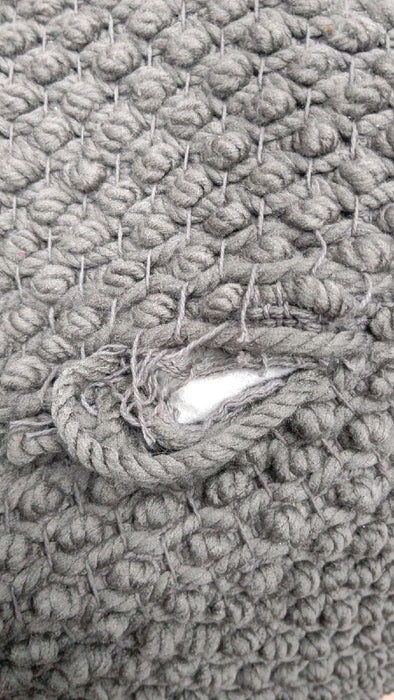 Nourison Cotton Woven Looped Pouf - display_model