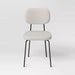 Set of 2 Upholstered with Metal Base Dining Chair Chairs Cream Boucle - Room Essentials™