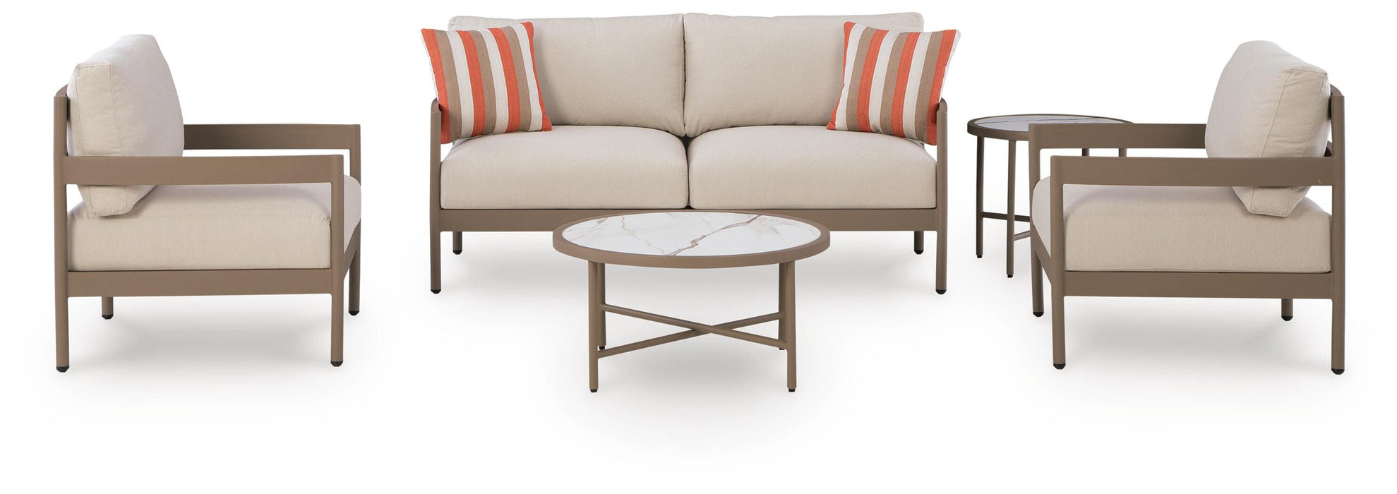 Big Creek Cove Beige Love/Chairs/Tables Set (5/CN)