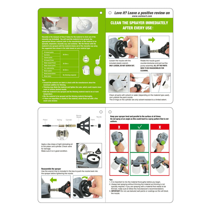 WORKPRO Electric Stain Sprayer, 0.8mm Nozzle, 216 w - new