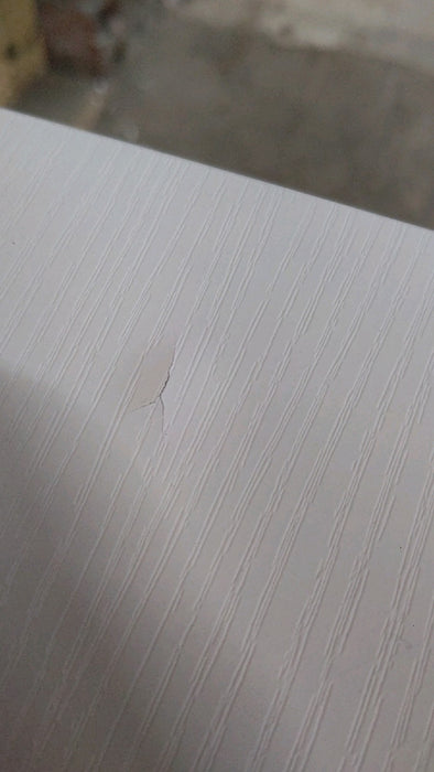 Gianna 32 Inch Desk with 2 Drawers Home Office Computer PC Table with Fabric Storage Bag, Study Writing Wood Deskboard for Small Spaces,White - open_box