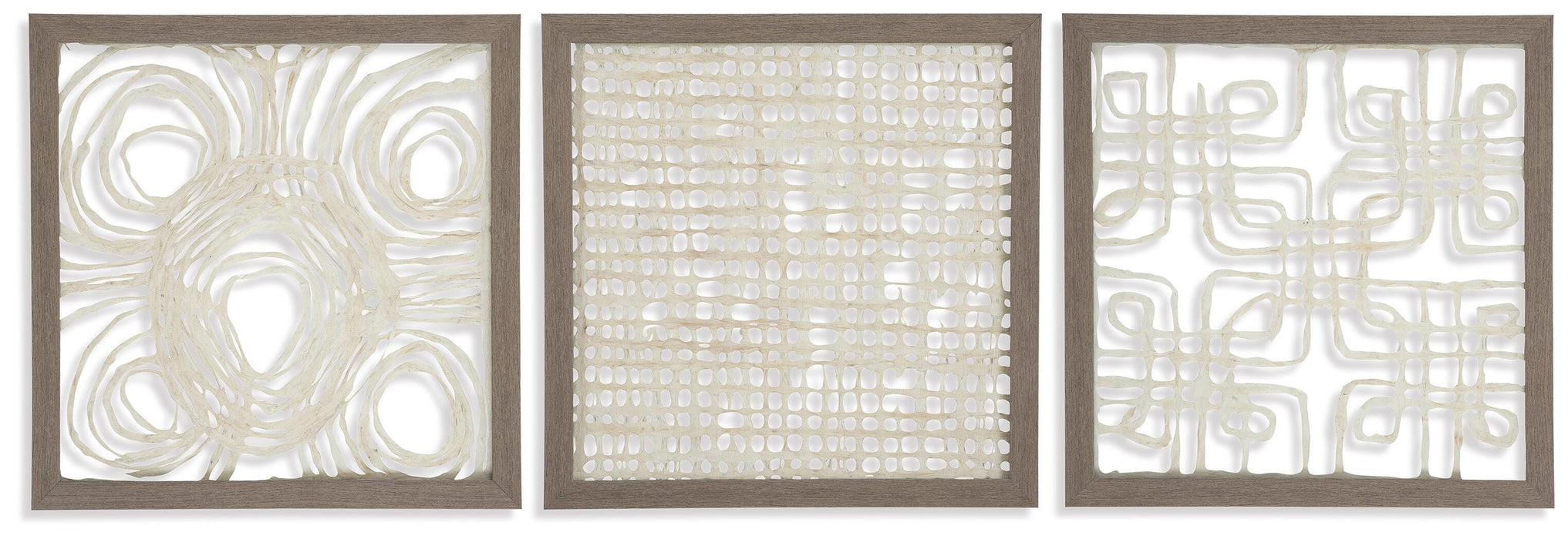 Odella Cream/Taupe Wall Decor Set (3/CN)