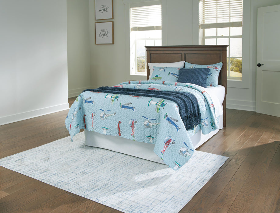 Danabrin Brown Full Panel Headboard