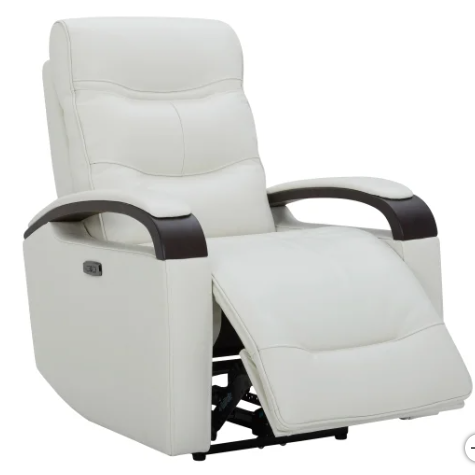 Canmore Leather Power Recliner with Power Headrest - new