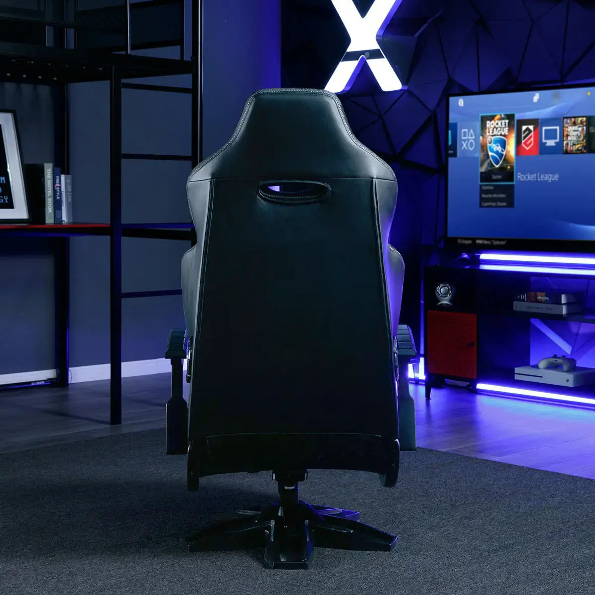 X Rocker - Evo Elite 4.1 Gaming Chair with Built-in Audio Surround Sound System - Black - new